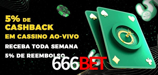 Promoções do cassino ao Vivo 666bet